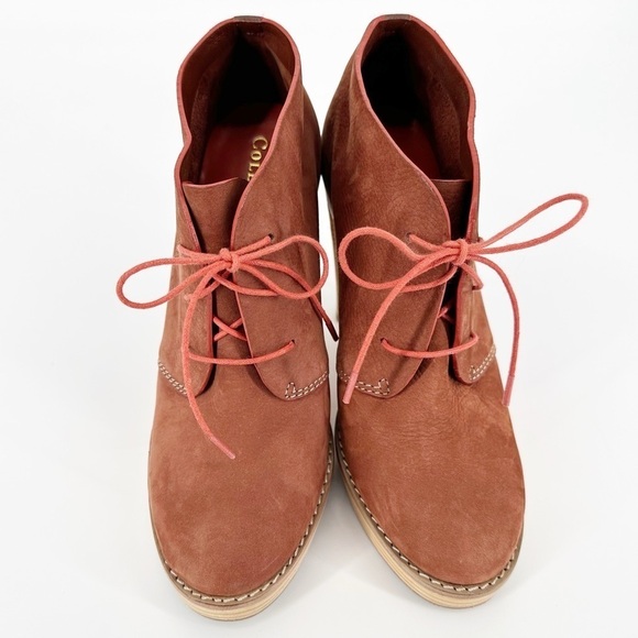 Cole Haan Stephanie Boots Ankle Booties Lace Up Oxford Stiletto Heel Shoes - Picture 3 of 8